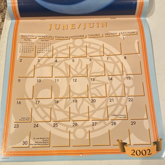 Vintage 2002 Cardcaptor Sakura Calendar - Picture 2 of 3